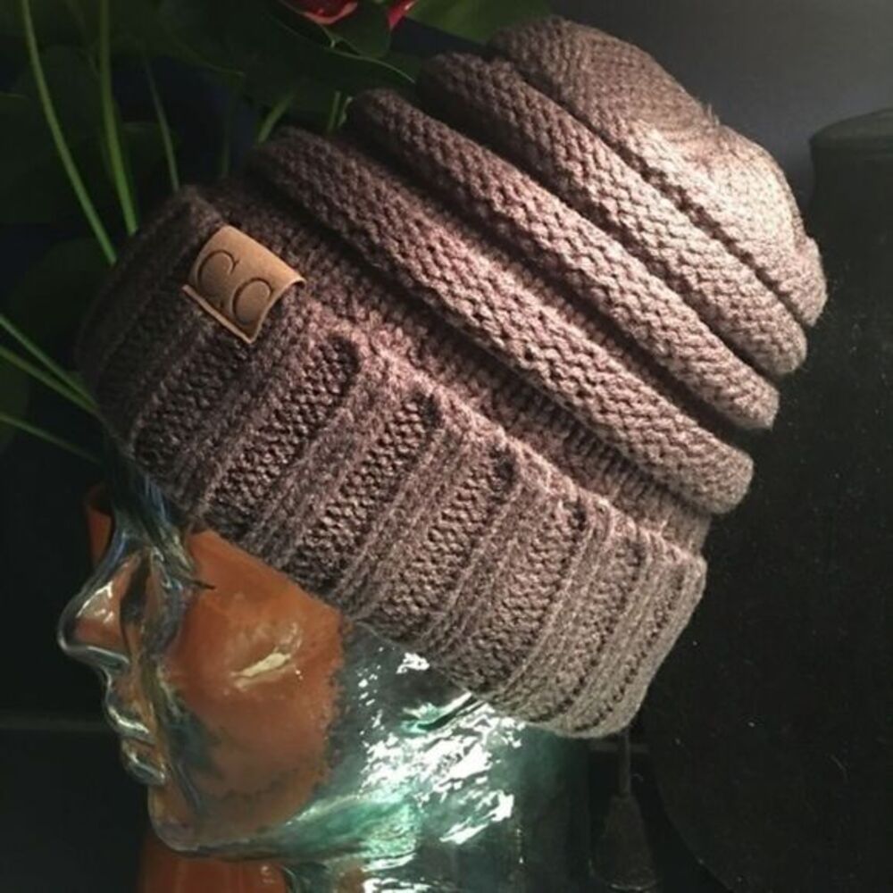 Dark Grey Knitted Hat